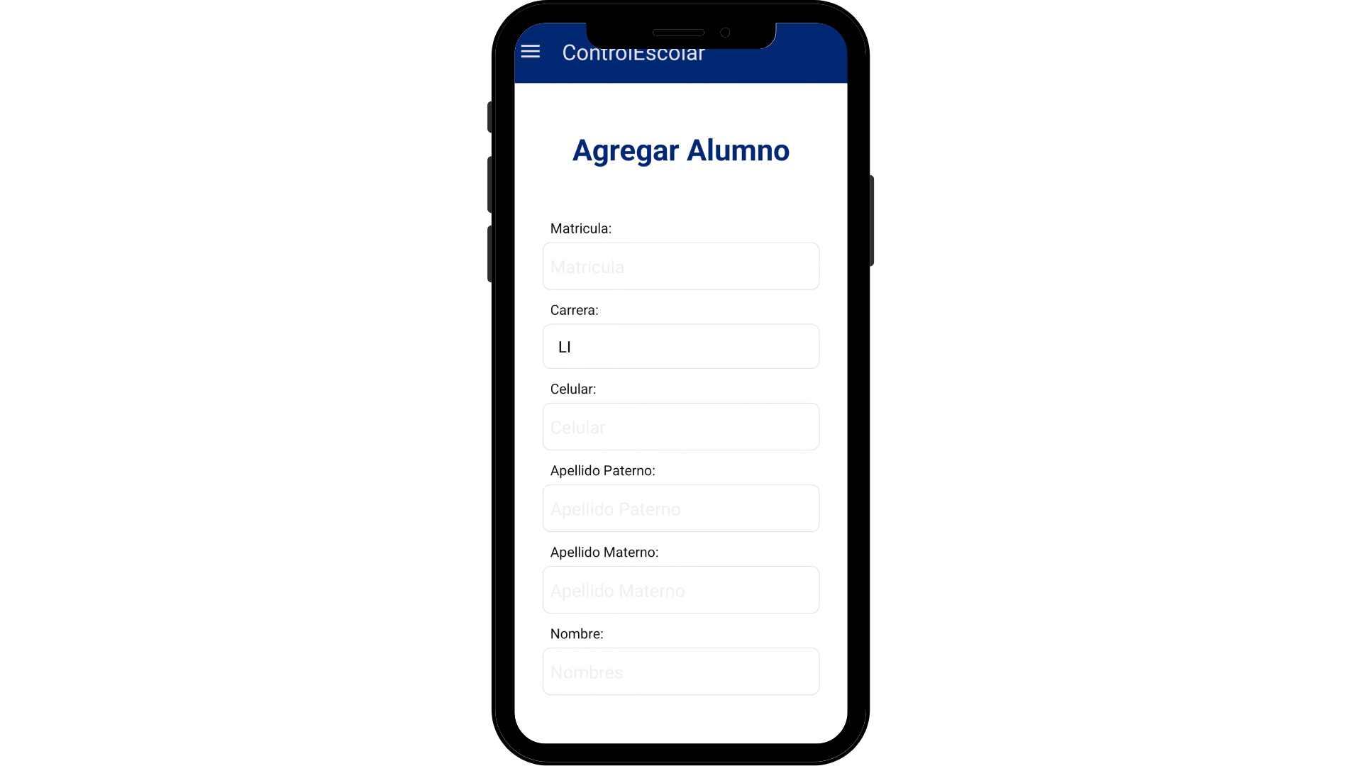 Control Escolar Movil
